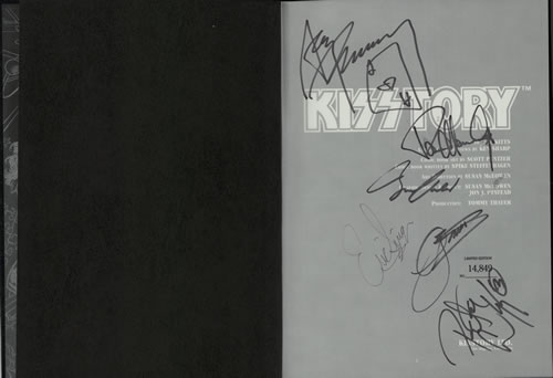 Kiss Kisstory - Autographed book US KISBKKI556962