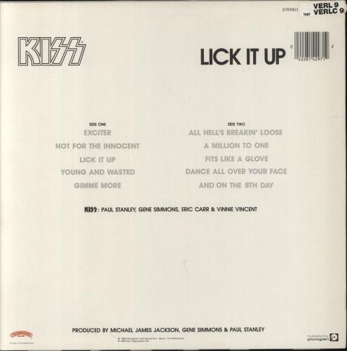 Kiss Lick It Up - Dutch Pressed vinyl LP album (LP record) UK KISLPLI829067