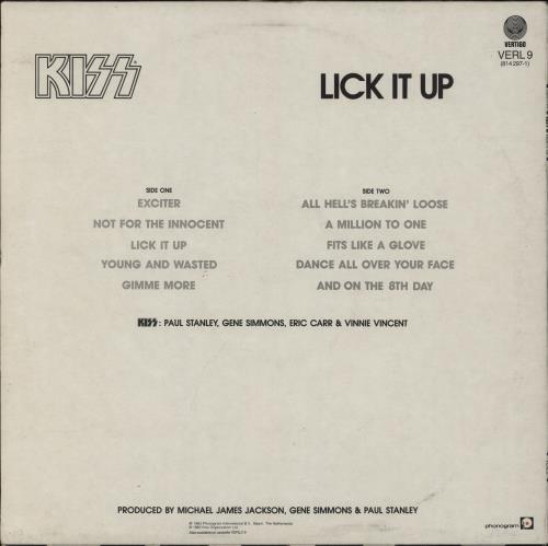 Kiss Lick It Up - EX vinyl LP album (LP record) UK KISLPLI893869