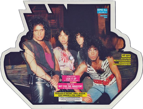 Kiss Lick It Up shaped picture disc (picture disc vinyl record) UK KISSHLI00900