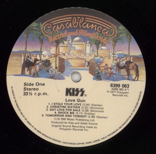 Kiss Love Gun vinyl LP album (LP record) UK KISLPLO865539