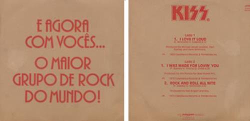 Kiss Love It Loud 12" vinyl single (12 inch record / Maxi-single) Brazilian KIS12LO318741