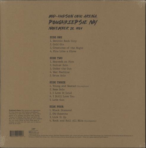 Kiss Off The Soundboard: Poughkeepsie NY Mid-Hudson Arena November 28 1984 - 180 Gram Vinyl - Sealed 2-LP vinyl record set (Double LP Album) US KIS2LOF872124