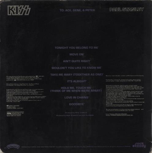 Kiss Paul Stanley + Mural Poster & Kiss Army/merchandise order form - EX vinyl LP album (LP record) US KISLPPA869860
