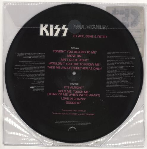 Kiss Paul Stanley - Sealed picture disc LP (vinyl picture disc album) UK KISPDPA510893