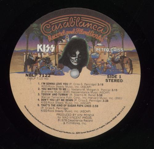 Kiss Peter Criss + poster + inserts vinyl LP album (LP record) US KISLPPE865557