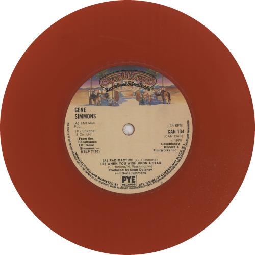 Kiss Radioactive - Red Vinyl + Mask 7" vinyl single (7 inch record / 45) UK KIS07RA50284