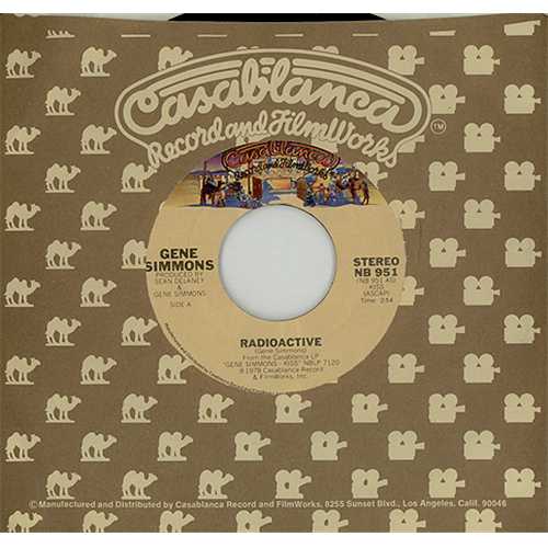 Kiss Radioactive 7" vinyl single (7 inch record / 45) US KIS07RA406422