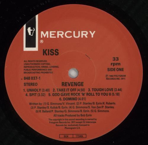Kiss Revenge - Black Vinyl vinyl LP album (LP record) UK KISLPRE656070