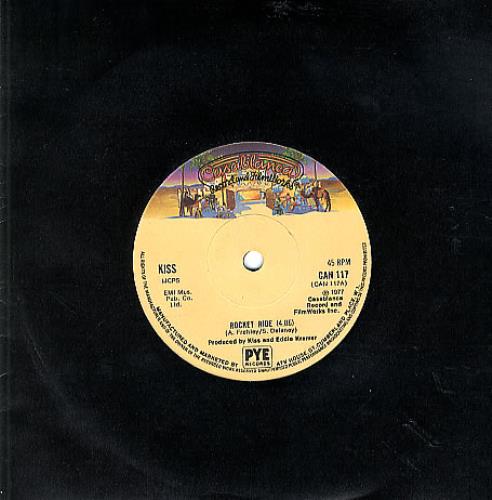 Kiss Rocket Ride 7" vinyl single (7 inch record / 45) UK KIS07RO31899