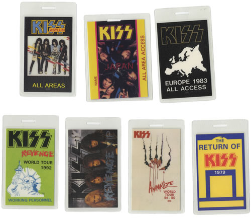 Kiss Seven Tour Laminates tour pass US KISTPSE462523