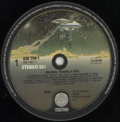 Kiss Smashes, Thrashes & Hits vinyl LP album (LP record) UK KISLPSM14387