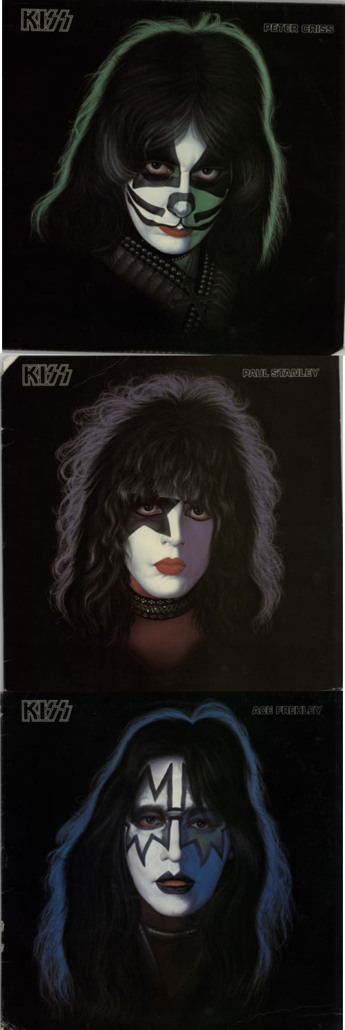 Kiss Solos -EX 4-LP vinyl album record set US KIS4LSO590055