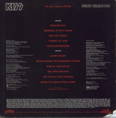 Kiss Solos -VG 4-LP vinyl album record set US KIS4LSO792906