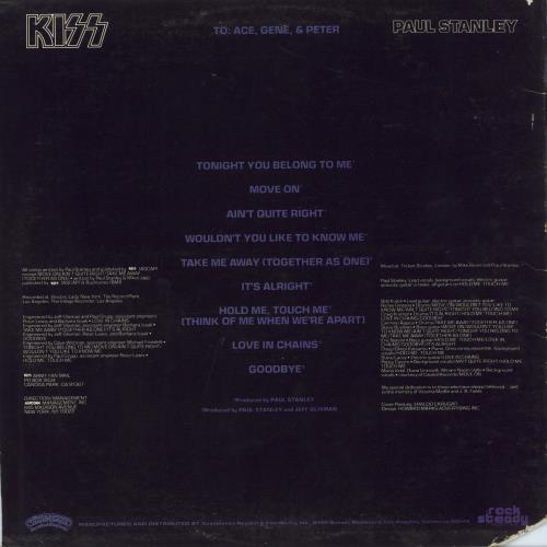 Kiss Solos -VG 4-LP vinyl album record set US KIS4LSO792906