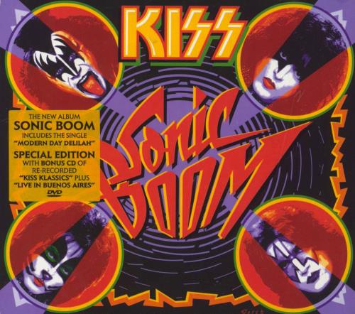 Kiss Sonic Boom 3-disc CD/DVD Set UK KIS3DSO833437