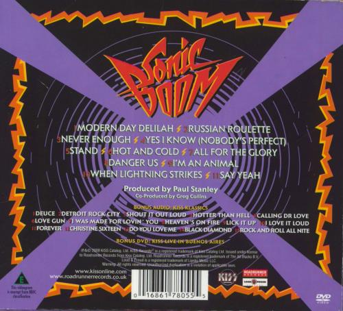 Kiss Sonic Boom 3-disc CD/DVD Set UK KIS3DSO833437