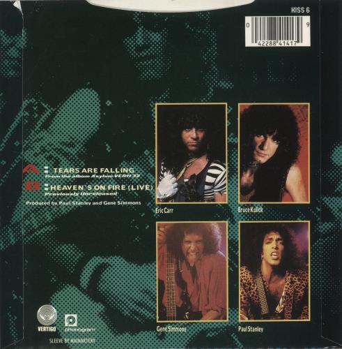 Kiss Tears Are Falling 7" vinyl single (7 inch record / 45) UK KIS07TE347655