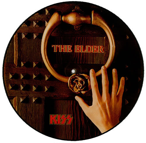 Kiss The Elder picture disc LP (vinyl picture disc album) Dutch KISPDTH00897