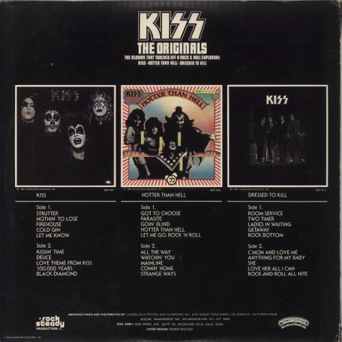 Kiss The Originals - Second Printing vinyl LP album (LP record) US KISLPTH12213
