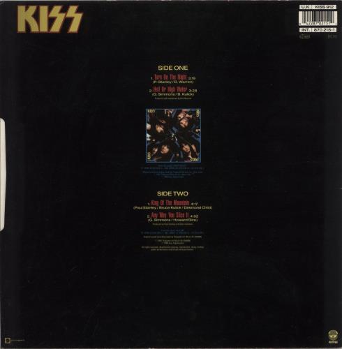 Kiss Turn On The Night 12" vinyl single (12 inch record / Maxi-single) UK KIS12TU14427