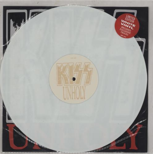 Kiss Unholy - White Vinyl 12" vinyl single (12 inch record / Maxi-single) UK KIS12UN05065