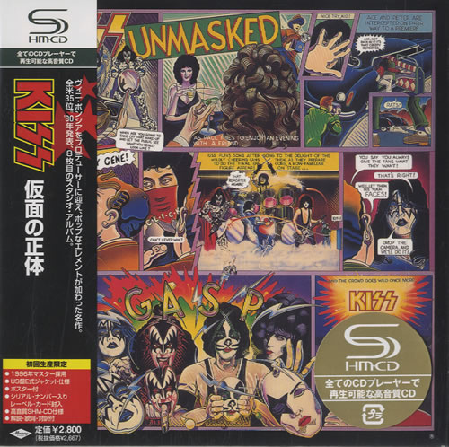 Kiss Unmasked SHM CD Japanese KISHMUN433636