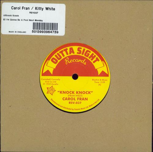 Kitty White Knock Knock / I'm Gonna Be A Fool Next 7" vinyl single (7 inch record / 45) UK K8U07KN767526
