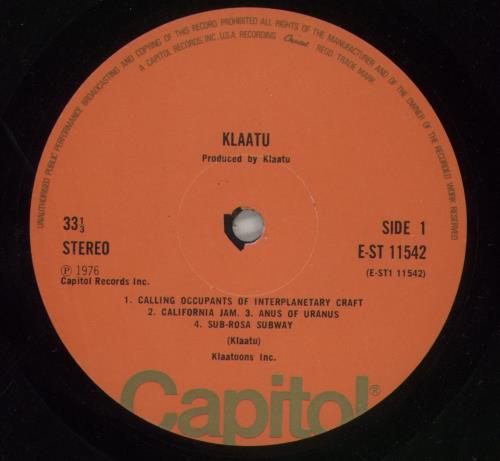 Klaatu Klaatu - EX vinyl LP album (LP record) UK KTULPKL869659