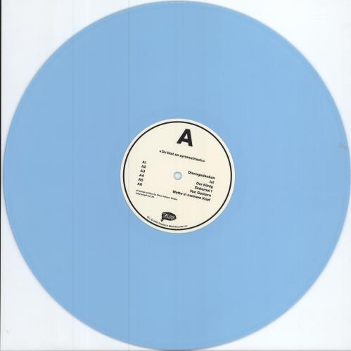 Klaus Johann Grobe Du Bist So Symmetrisch - Sky Blue Vinyl vinyl LP album (LP record) UK 3MNLPDU784080