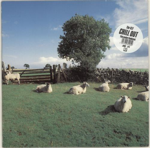 KLF Chill Out - Stickered Sleeve vinyl LP album (LP record) UK KLFLPCH24960