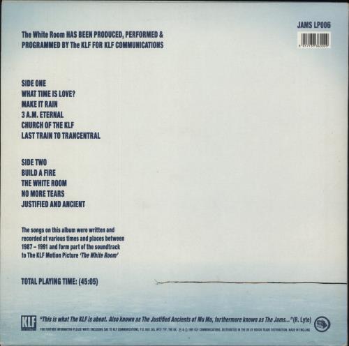 KLF The White Room + Merchandise insert - EX vinyl LP album (LP record) UK KLFLPTH866451