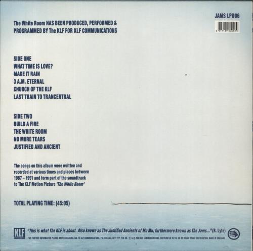 KLF The White Room - 1st - Hype Sticker vinyl LP album (LP record) UK KLFLPTH856124