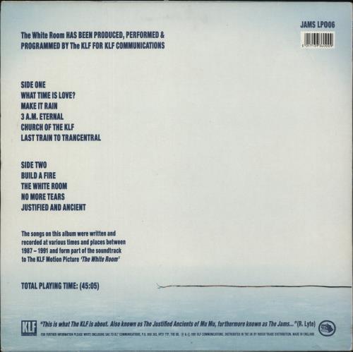 KLF The White Room - Hype Sticker + insert - EX vinyl LP album (LP record) UK KLFLPTH868947