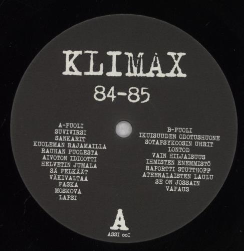 Klimax 84-85 vinyl LP album (LP record) German 7MJLP838696