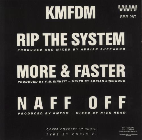 KMFDM More & Faster 12" vinyl single (12 inch record / Maxi-single) US KM712MO416772