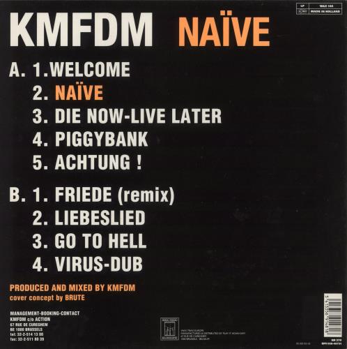 KMFDM Naive vinyl LP album (LP record) Dutch KM7LPNA879966