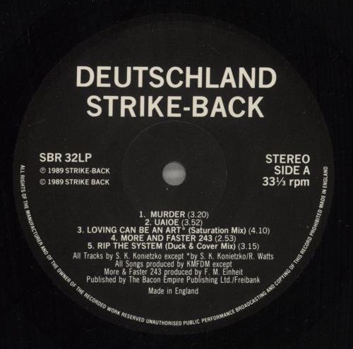 KMFDM UAIOE vinyl LP album (LP record) UK KM7LPUA879838