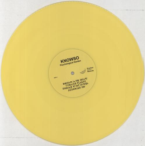 Know-So Psychological Garden / Rare Auld Trip - Yellow Vinyl 12" vinyl single (12 inch record / Maxi-single) UK 80V12PS858703
