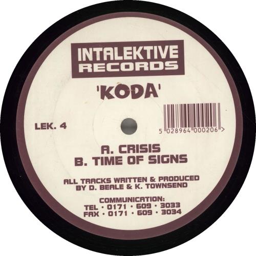 Koda Crisis 12" vinyl single (12 inch record / Maxi-single) UK QQD12CR698330