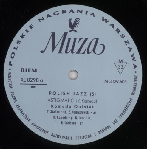 Komeda Quintet Astigmatic vinyl LP album (LP record) Polish 67WLPAS834275
