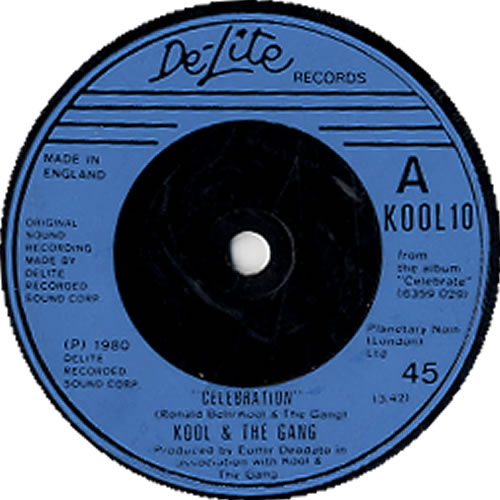 Kool & The Gang Celebration 7" vinyl single (7 inch record / 45) UK KOO07CE629847