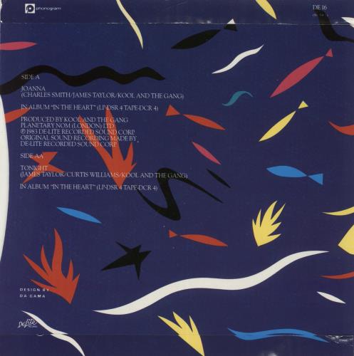 Kool & The Gang Joanna 7" vinyl single (7 inch record / 45) UK KOO07JO581918