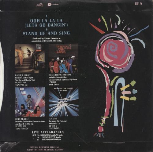 Kool & The Gang Ooh La, La, La (Let's Go Dancin) - Picture sleeve 7" vinyl single (7 inch record / 45) UK KOO07OO574646