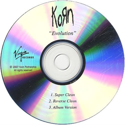 Korn Evolution CD-R acetate US KORCREV404656
