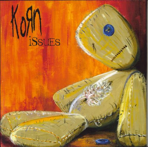 Korn Issues - Red and Yellow Vinyl 2-LP vinyl record set (Double LP Album) UK KOR2LIS780781