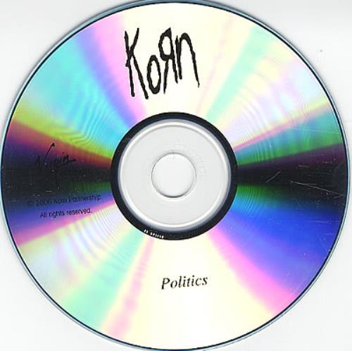 Korn Politics CD-R acetate US KORCRPO371364