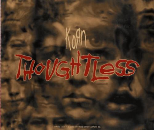 Korn Thoughtless CD single (CD5 / 5") Austrian KORC5TH221191