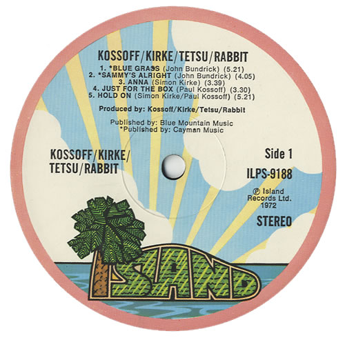 Kossoff, Kirke, Tetsu & Rabbit Kossoff / Kirke / Tetsu / Rabbit - 1st - EX vinyl LP album (LP record) UK KOFLPKO133523