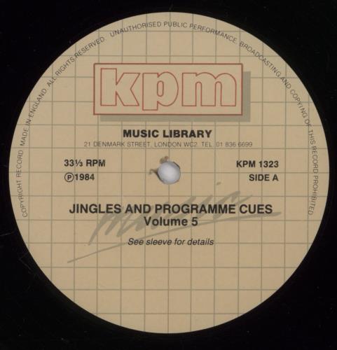 KPM Library Jingles And Programme Cues Volume 5 vinyl LP album (LP record) UK KP1LPJI893399
